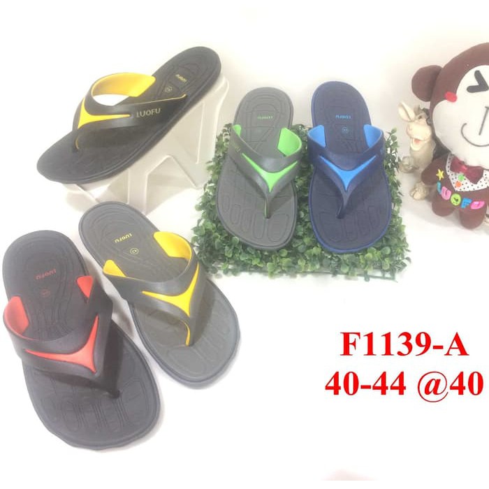 MURAH SENDAL / SANDAL SLOP PRIA CWO LEBARAN PUASA 1139 pria luofu jepit cowok karet import RAMADHAN