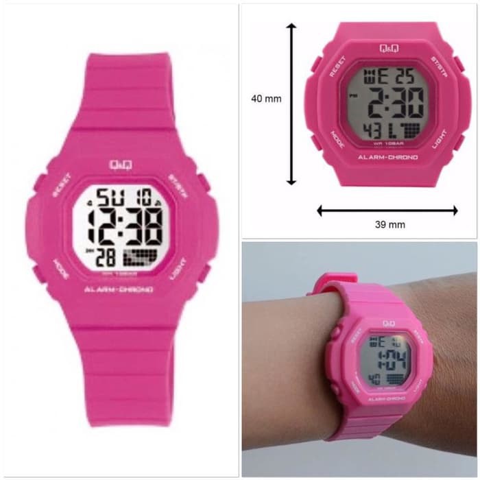 SALE Jam Tangan Unisex  Casual Sporty Rubber Digital Original Q&amp;Q QNQ QQ M137 M137J Series