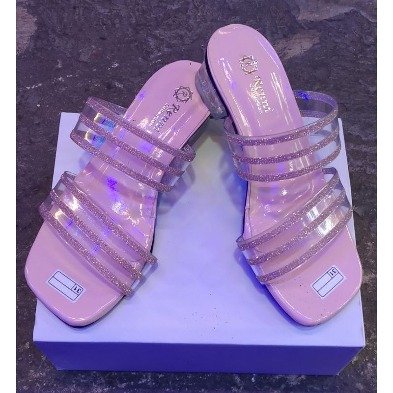 sendal anak andin terbaru/ sendal anak perempuan / sendal anak hak kaca/ sendal anak