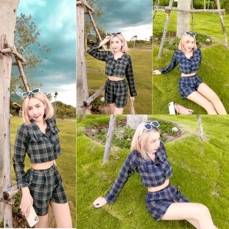 [12.12] Rx Fashion -Kemeja Cicero Crop - BN