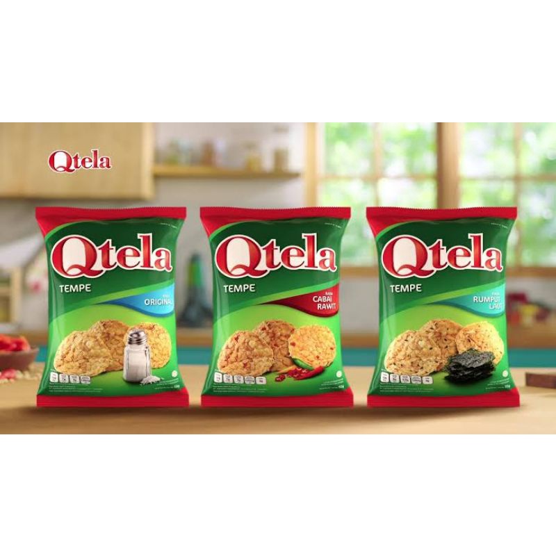 

Qtela Kripik Tempe Rasa Cabe rawit & Original 55gram