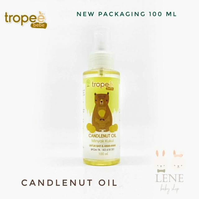 (100ml-New Packaging) Tropee Bebe Candlenut Oil / Minyak Kemiri