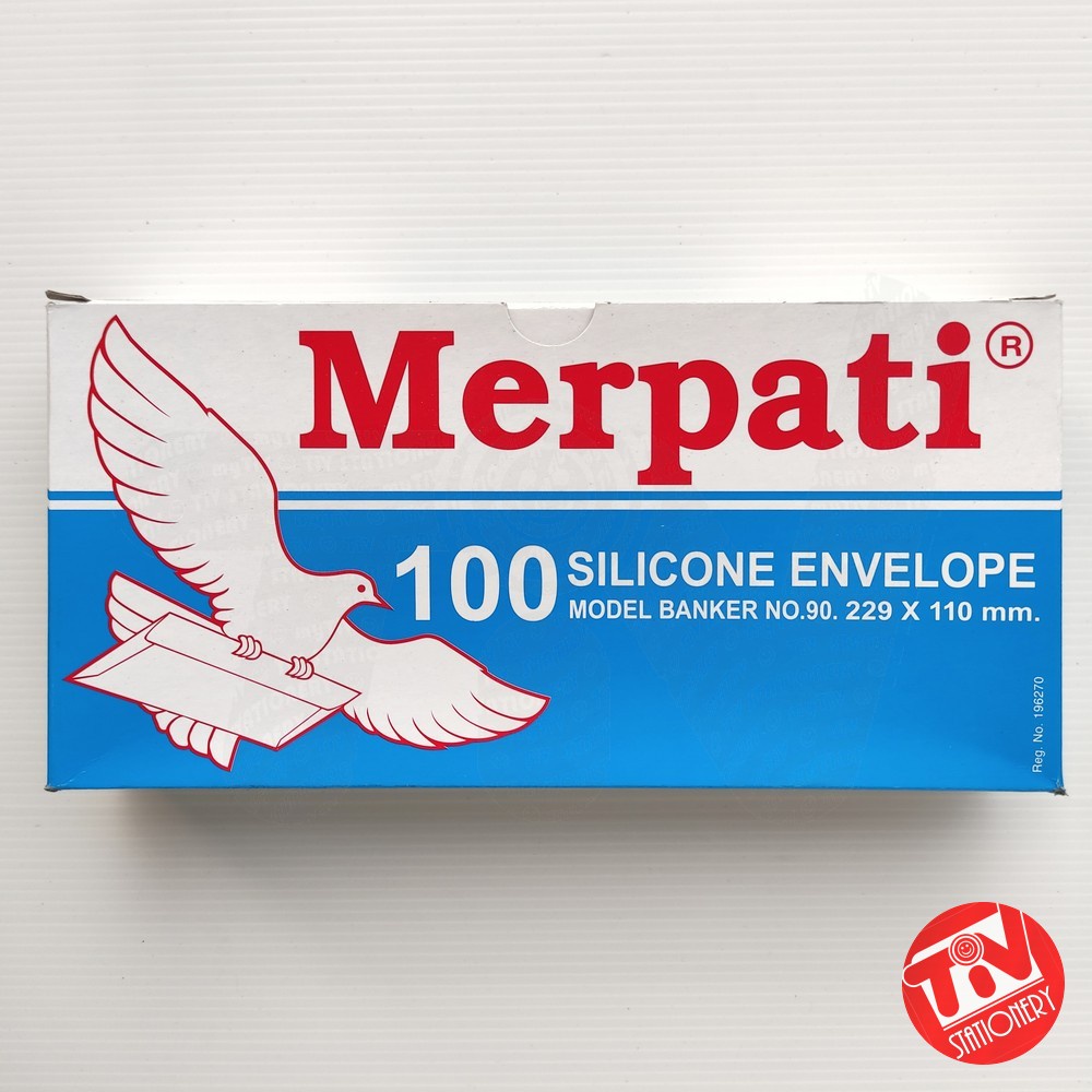 

Amplop Putih Panjang Polos Merpati 90 PPS Silicone (Peel and Seal)