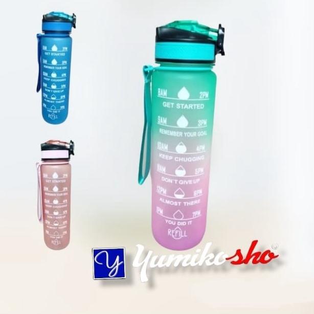 ♔ Botol Tritan 1 Liter Original/Botol Motivasi/BPA Free/Food Grade/Asli/ ←