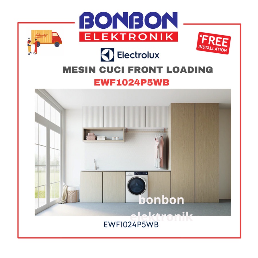 Electrolux Mesin Cuci Front Loading 10KG EWF1024P5WB UltimateCare 500