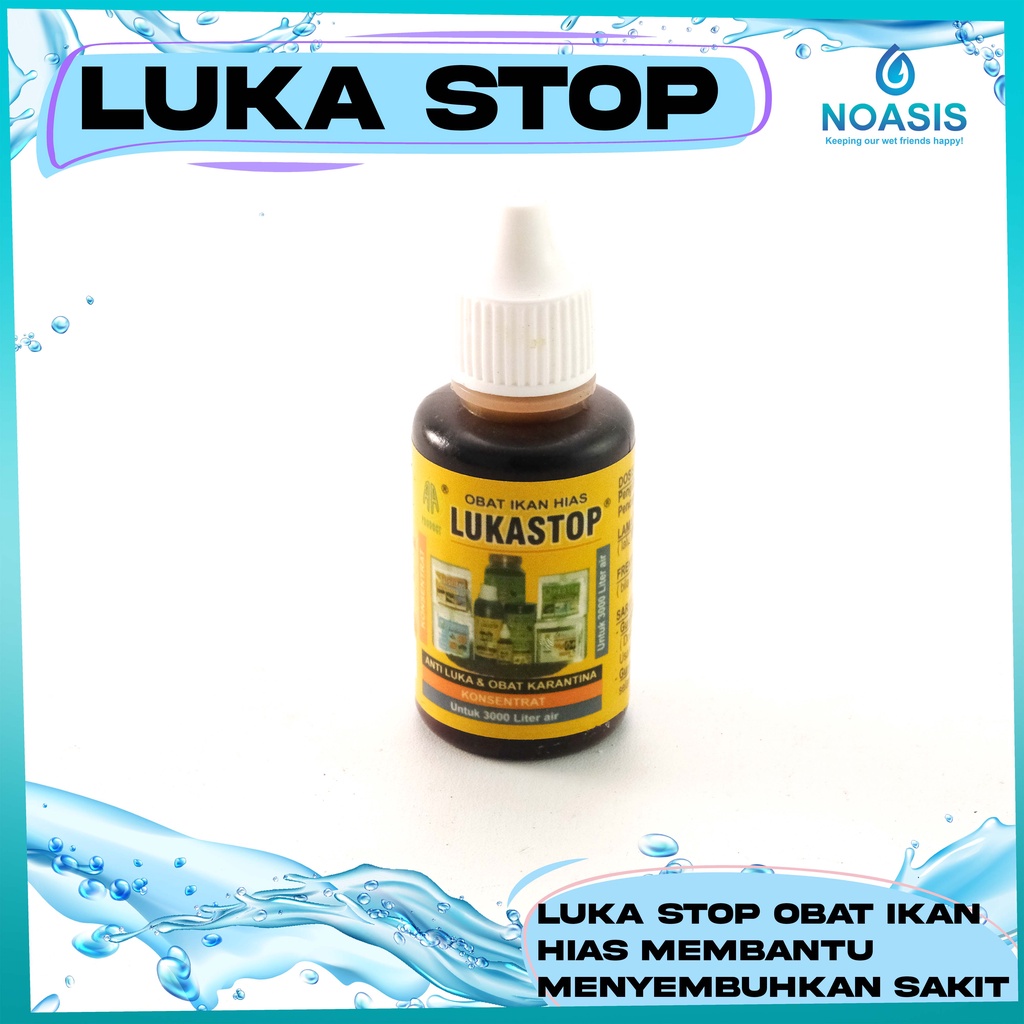 OBAT IKAN LUKA STOP / OBAT BOROK, LUKA, JAMUR / 30 ML LUKASTOP