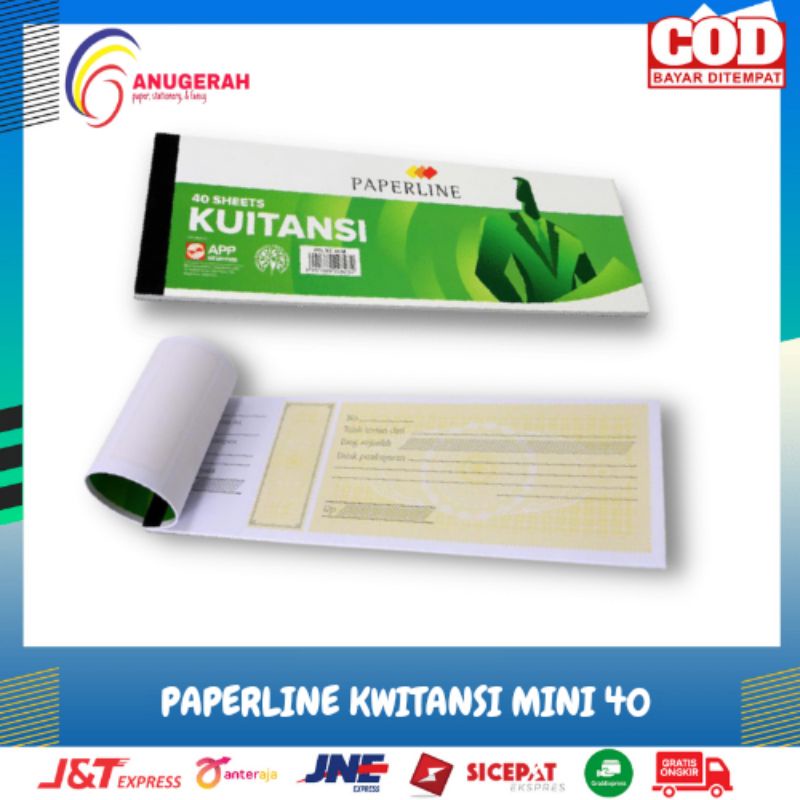 Buku Kwitansi/Kwitansi Sidu/Kwitansi Paperline 40 Mini (PCS)