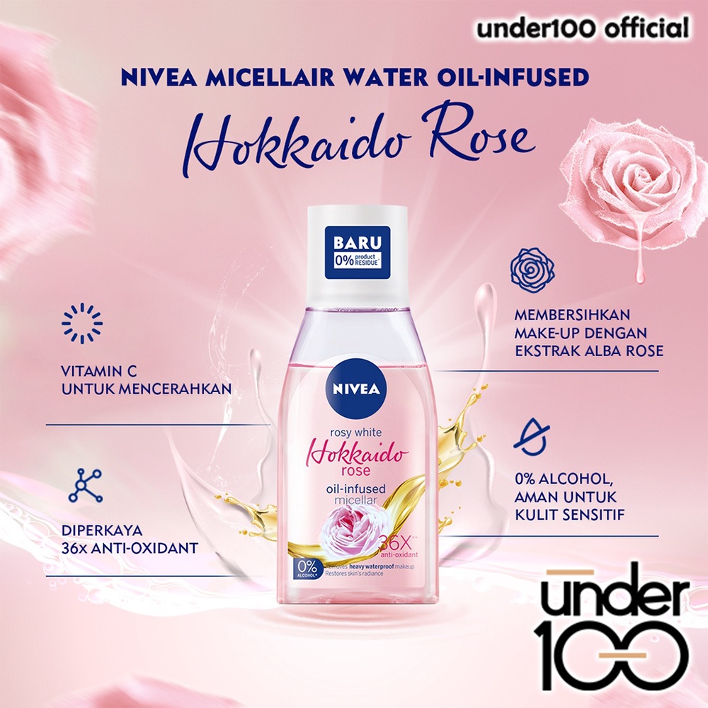 ❤ UNDER100 ❤ NIVEA Micellar Water MicellAir 125 | 200 | Xpert, Eye Remover make Up (✔️BPOM)