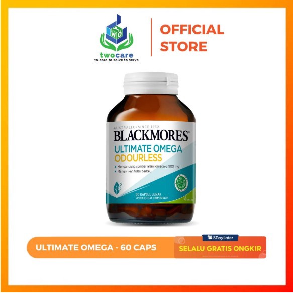 Blackmores Ultimate Omega Odourless 60 Concentrated Fish oil Omega 3 - 60 capsule