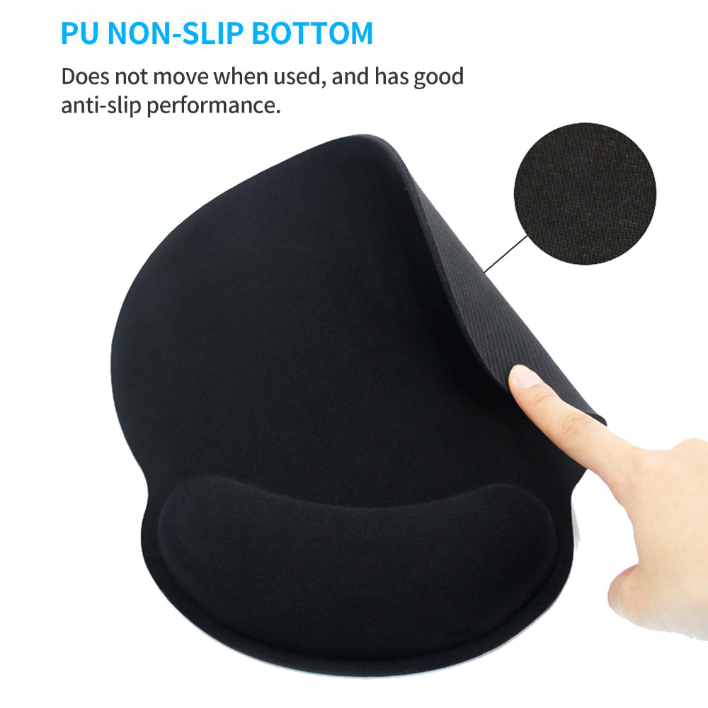 Mouse Pad Dengan Bantalan Pergelangan Tangan Ergonomis Bahan Memory Foam Super Fiber Tahan Lama Untuk Kantor