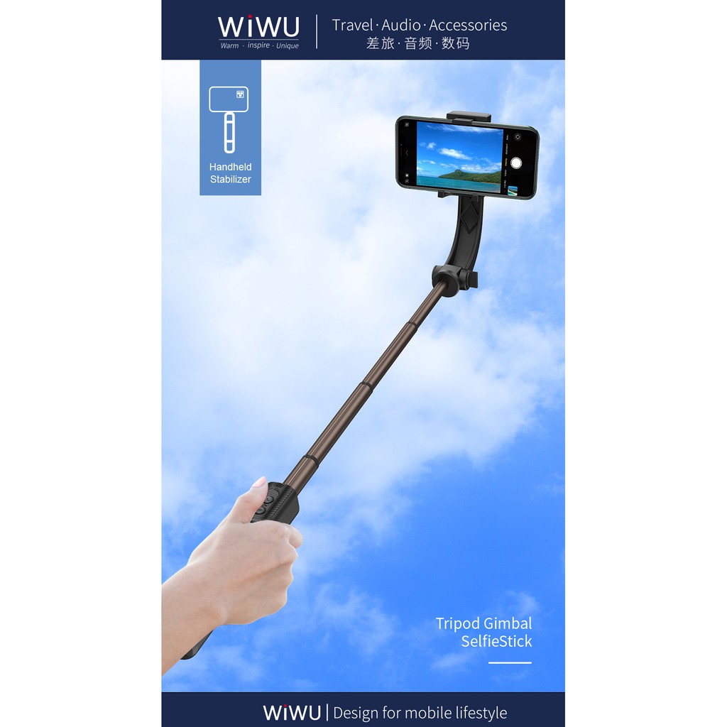 WIWU TGS-301 - Tripod Gimbal Selfie Stick