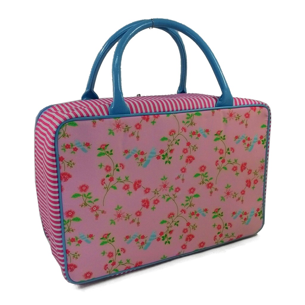 Travel bag kanvas bunga/flower