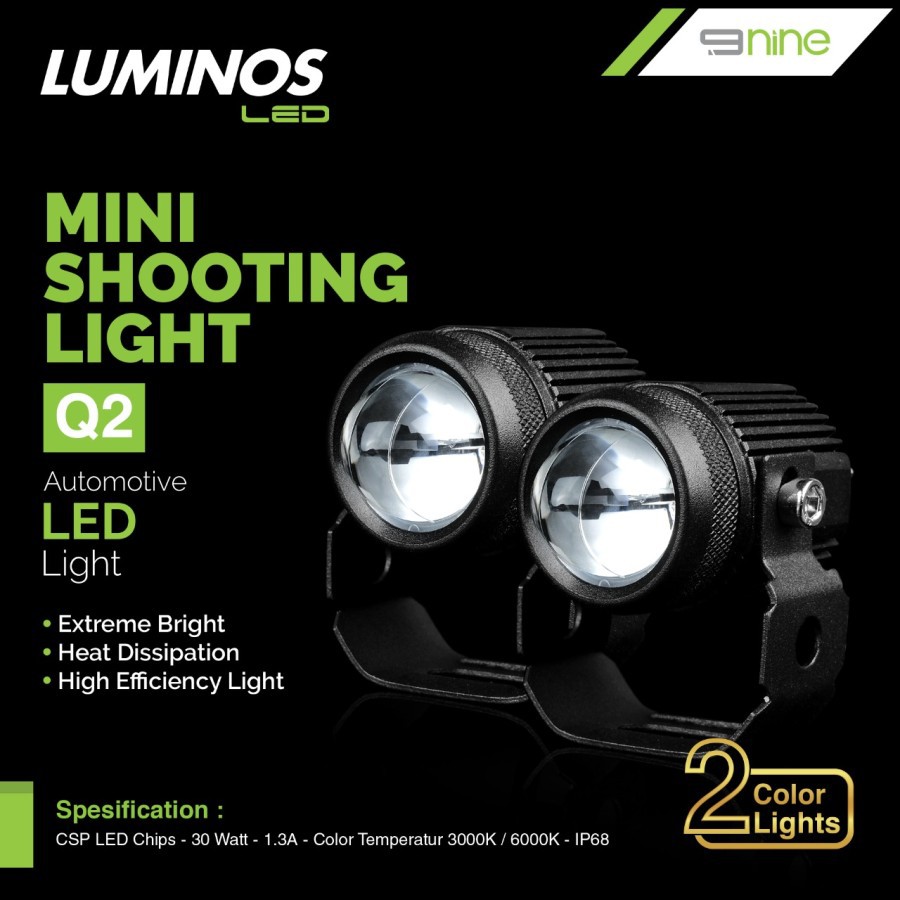 LAMPU LED Q2 LUMINOSLED Mini Shooting Light Laser 2 Colors