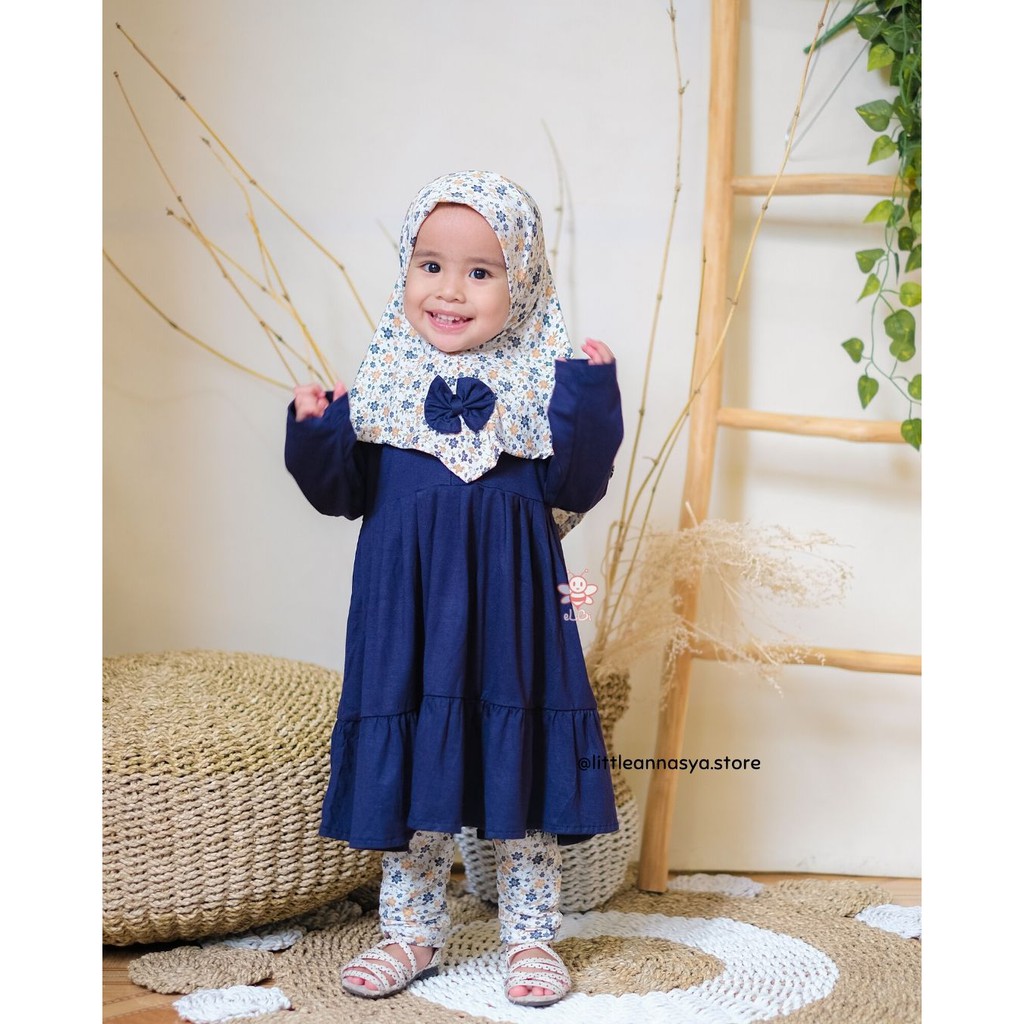 Baju Muslim Anak Perempuan / Baju Muslim Anak Bayi 1 Tahun Taalia / Gamis Anak Cantik