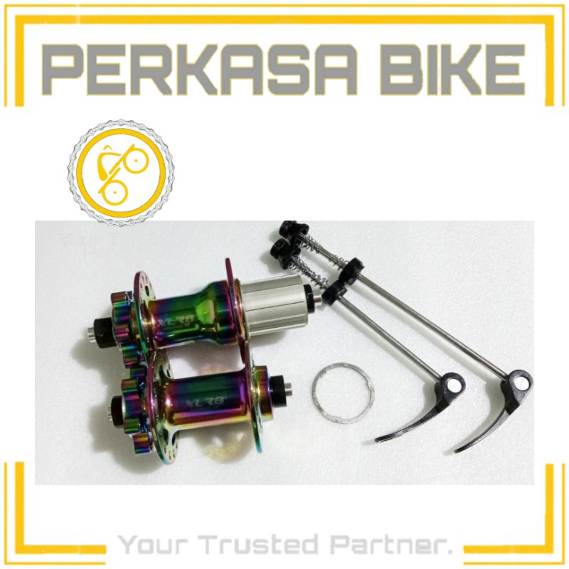 HUB FREEHUB XLR8 32 HOLE 4 BEARING RAINBOW PERKASABIKE