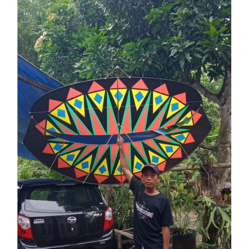 Layang layang gapangan pegon (motif layang layang di dalam layang layang)