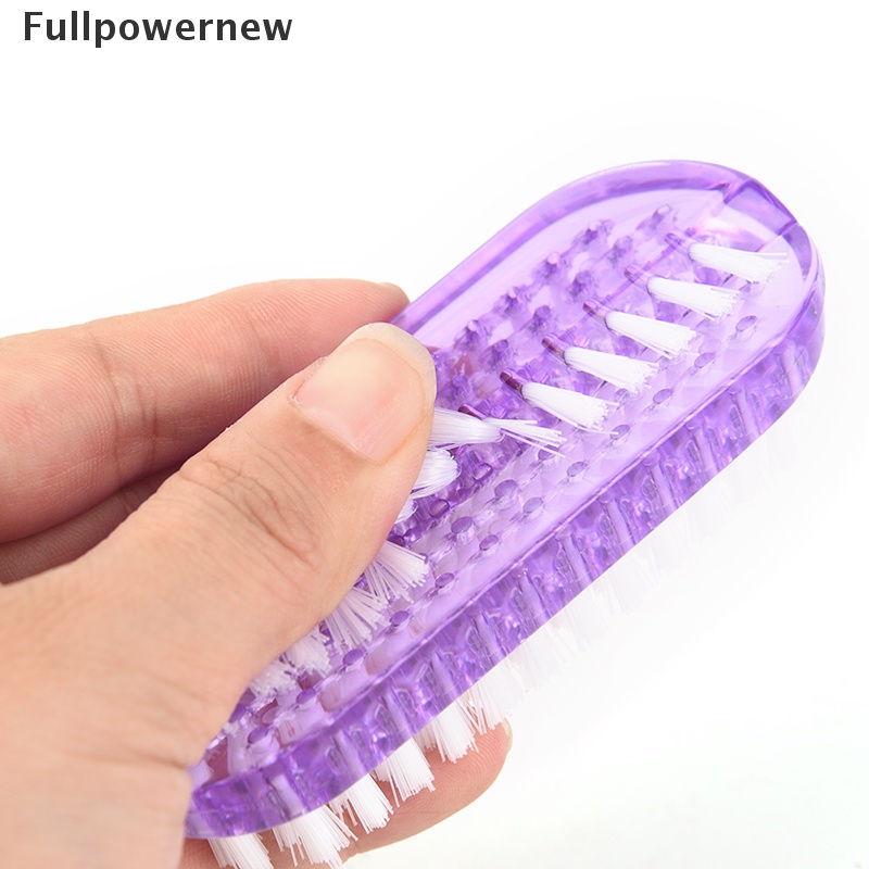 [FULL] Plastic Nail Cleaning Scrubbing Brush Double Sided Hand Nail Brush Cleaner