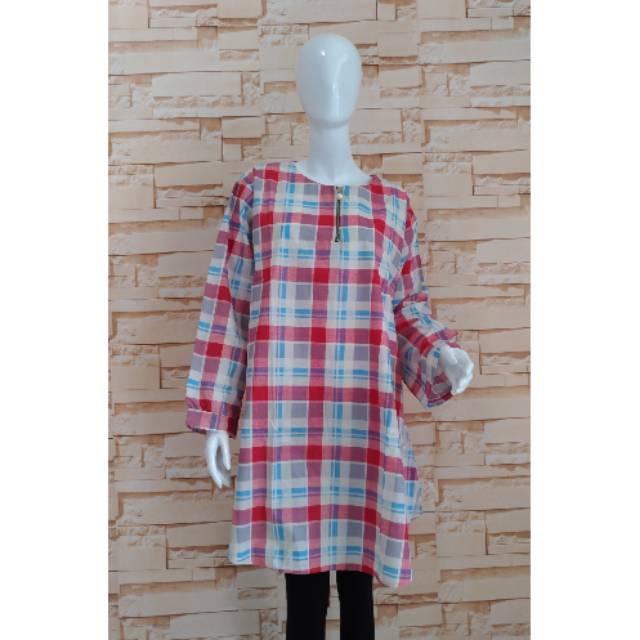 Tunik Jumbo Katun Kotak.