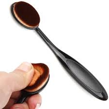 [COD] Brush Make Up Oval Foundation Face Brush dengan Bulu yang Super Lembut