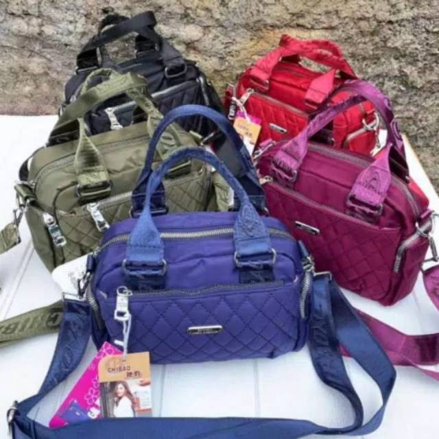 TAS SELEMPANG CHIBAO CB 804 2IN1 , JINJING Parasut ( Medium ) - TasWanita CHIBAO Tahan Air