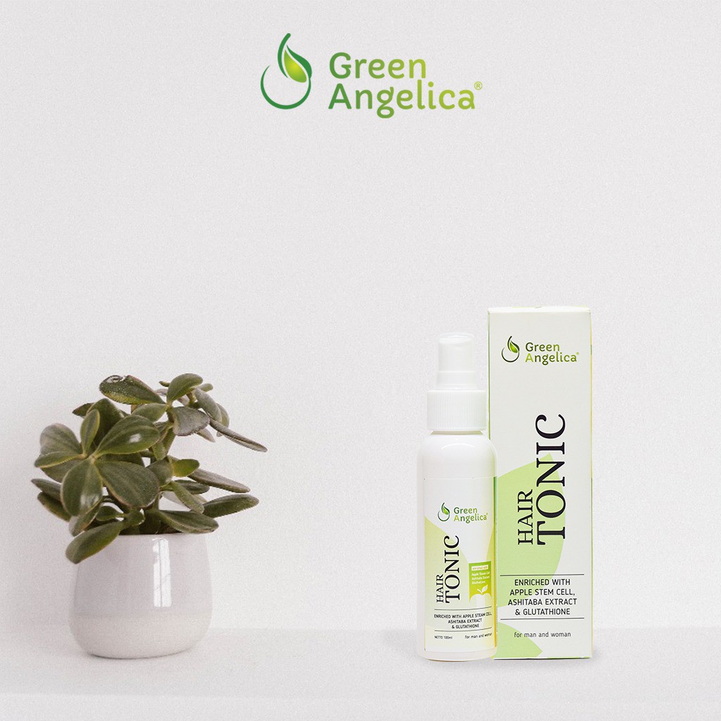 Hair Tonic Perawatan Rambut Mempertebal Rambut Penumbuh Rambut Cepat Green Angelica Hair Tonic