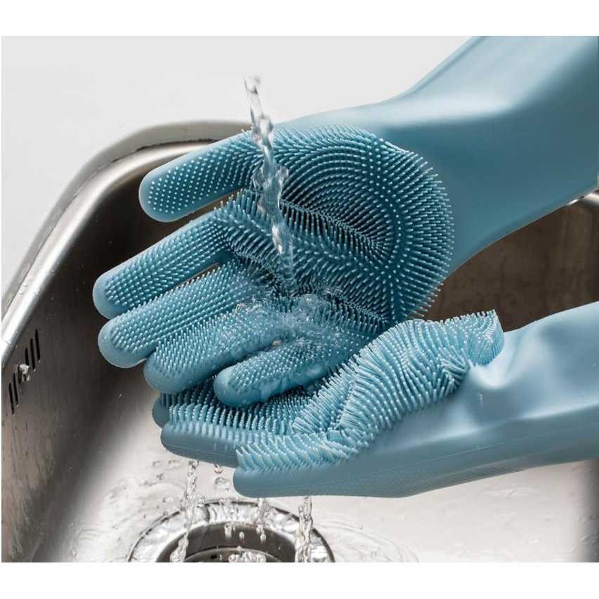 Xiaomi Mijia JJ Sarung Tangan Sikat Magic Silicone Cleaning Gloves