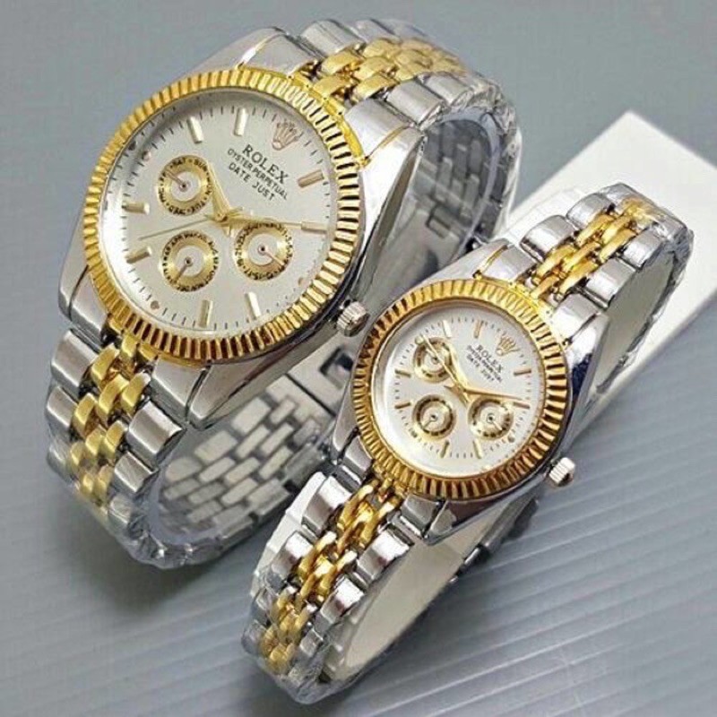 ✅ JAM TANGAN COUPLE RANTAI COUPLE WATCH FASHION PRIA WANITA JAM TANGAN MURAH CEWEK C41