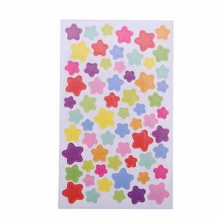 Colorful heart Star DOT Sticker  Stiker  hati Bintang  