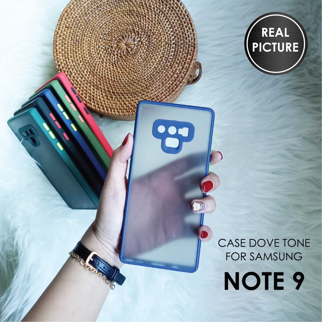 CASE HP SAMSUNG NOTE 9 SOFTCASE DOVE MATTE PLUS PELINDUNG CAMERA