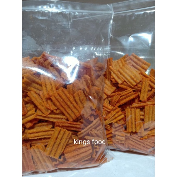 

KERIPIK KENTANG RASA BALADO 180 GRAM/KERIPIK KENTANG BALADO PEDAS