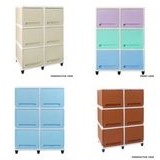 lemari plastik club double flip susun 3