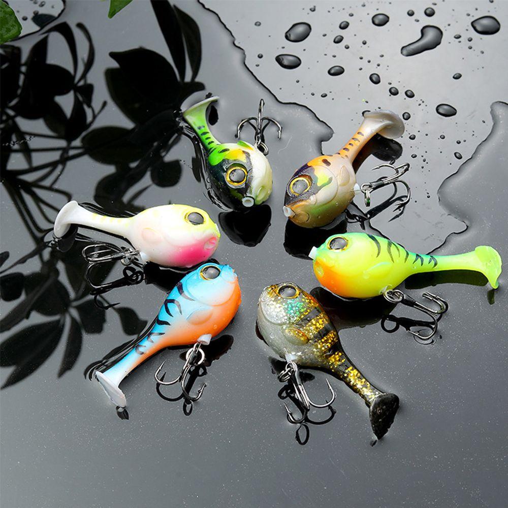 TOP Balon Umpan Ikan Dengan Pengait Tahan Lama High Quaility Swim Worm Barbed Hook