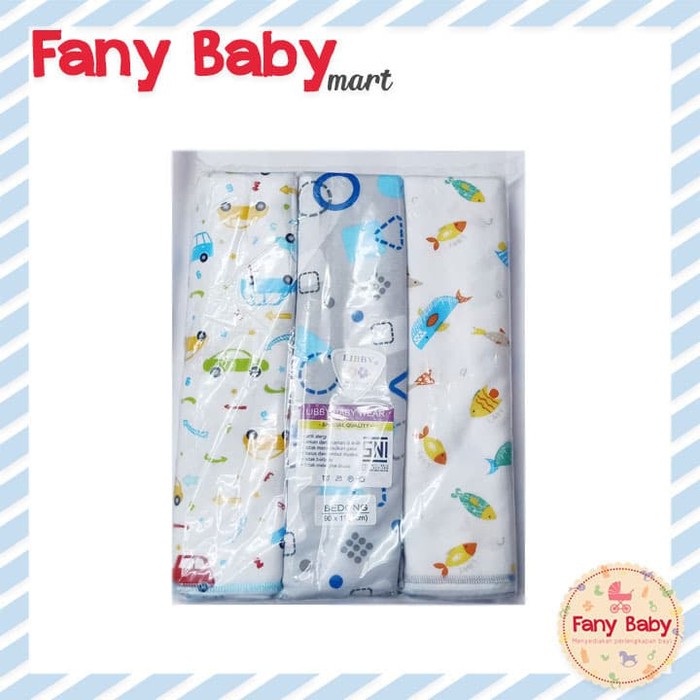 LIBBY BEDONG KAOS MOTIF ISI 3pcs UKURAN 110X90 - BOY (MOTIF RANDOM)