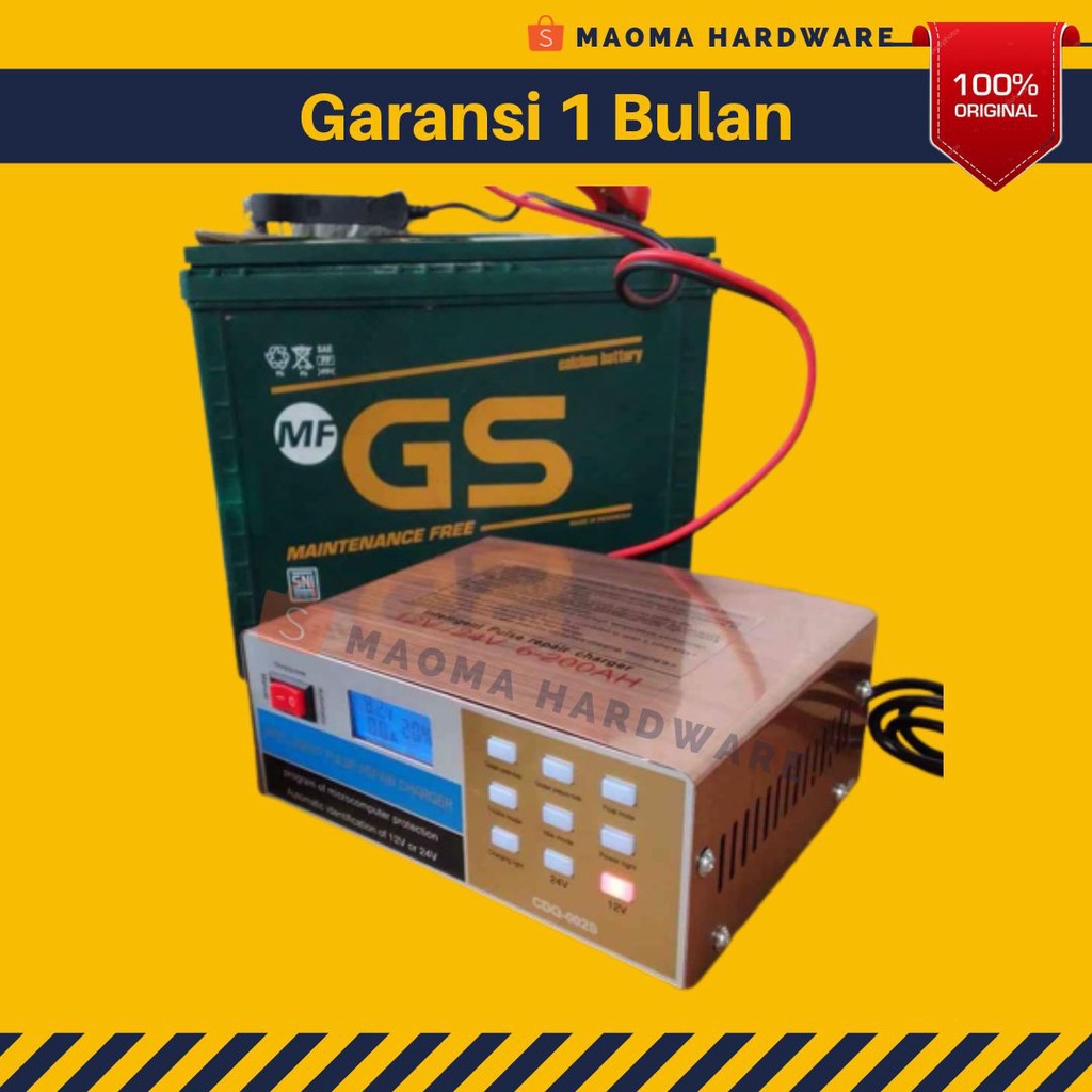 Jual Charger Aki Mobil Truk Bis Kapal Otomatis Elektrik 12V / 24V