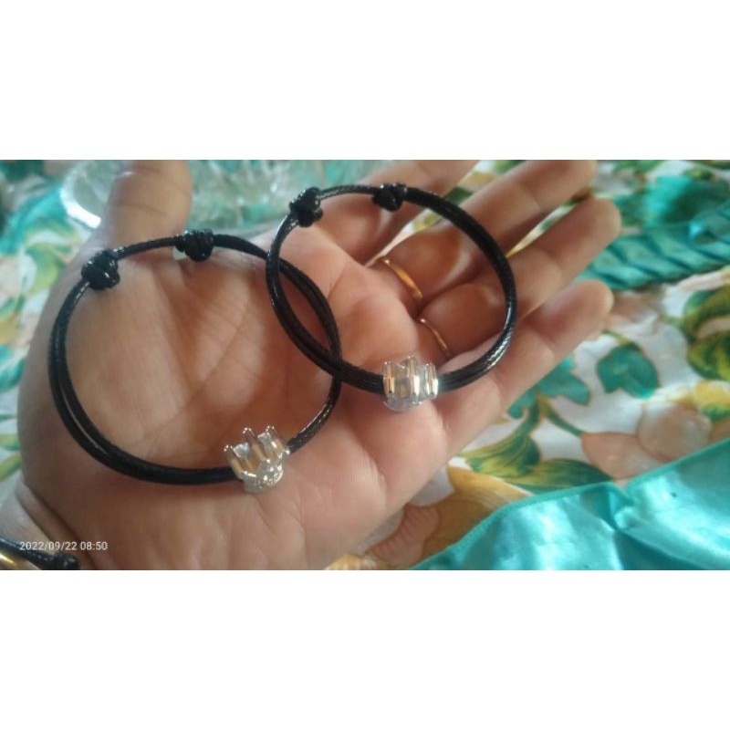 [COD]SEPASANG GELANG MAGNET MAHKOTA COWOK CEWEK