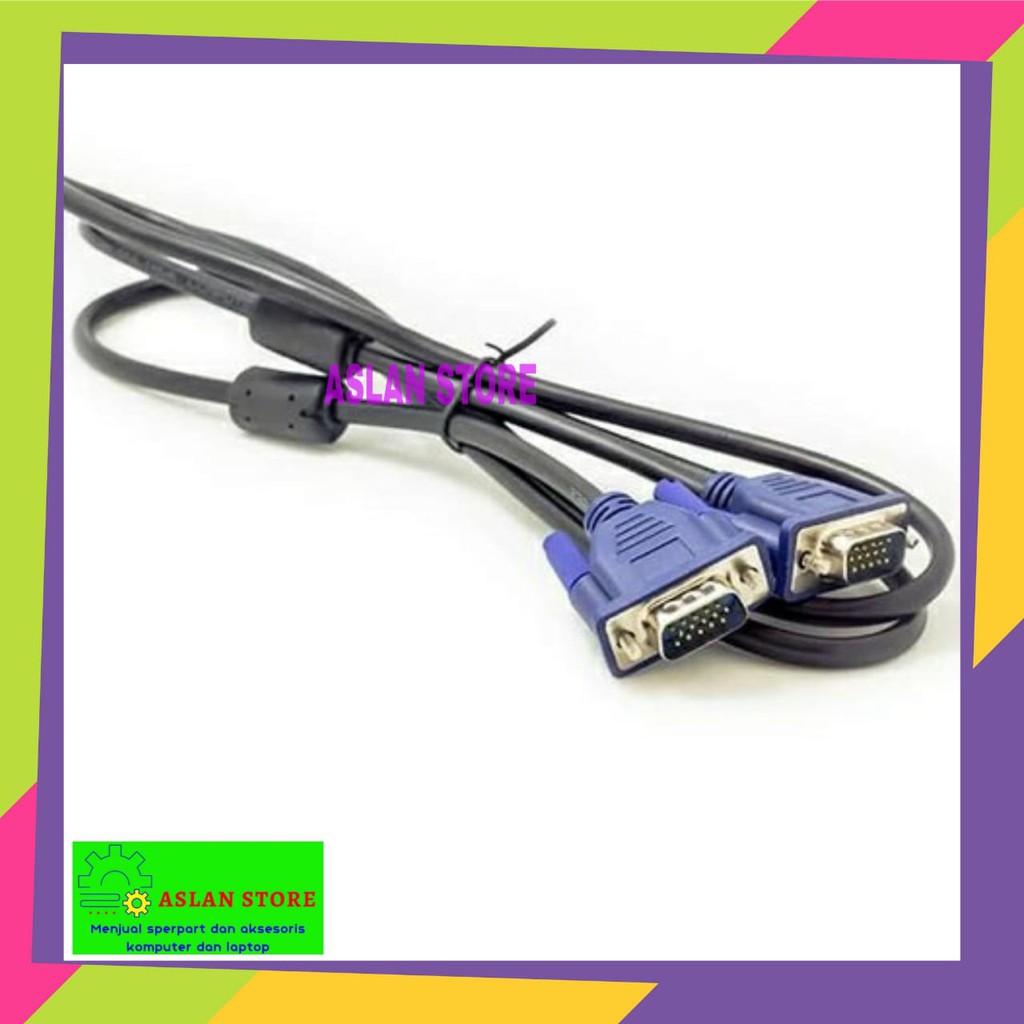 KABEL VGA 3M Male to Male Standard High Quality 3 Meter