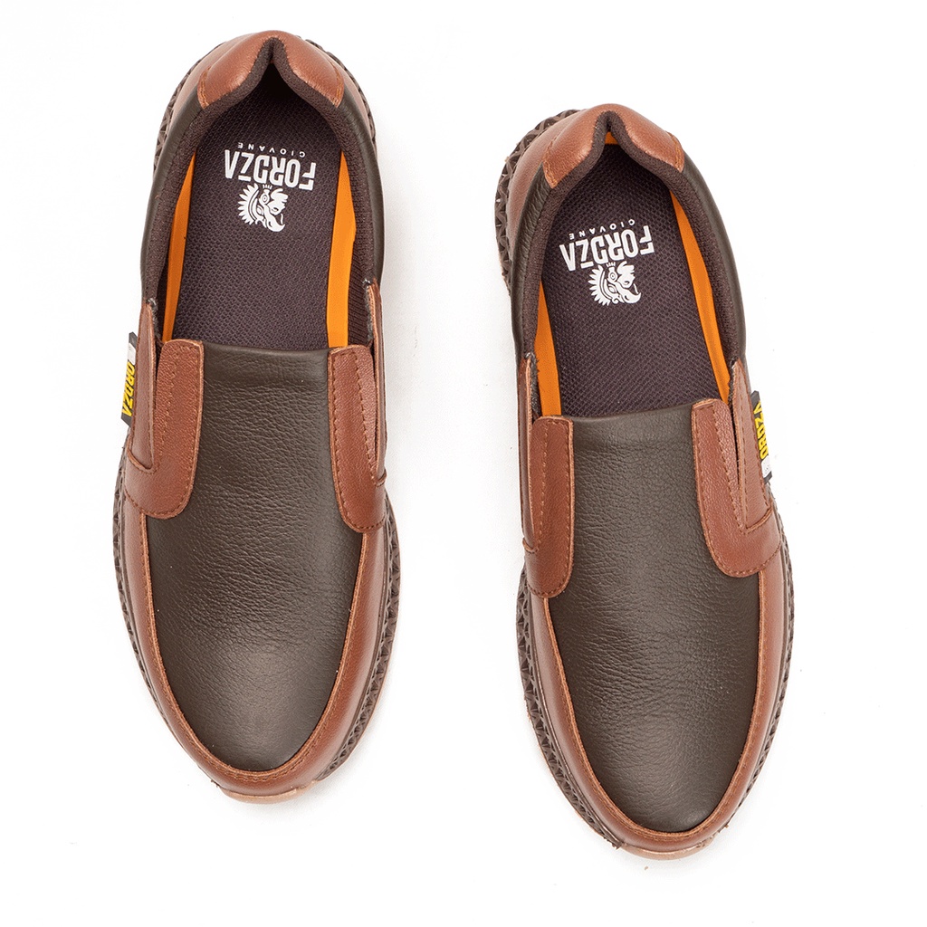 Sepatu Slip On Casual Pria Leather Full Grain Northon Bulls DX804