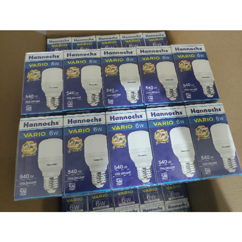 hannochs Vario LED 6 w ,E27 warna PUTIH 6500 K