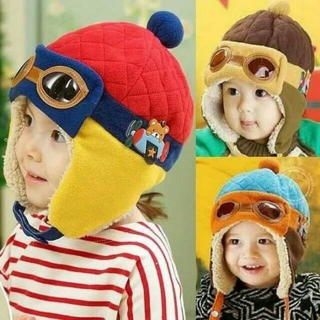 TERBARU ★★★ Topi Pilot Bayi Topi Pilot Anak dan Bayi Korea