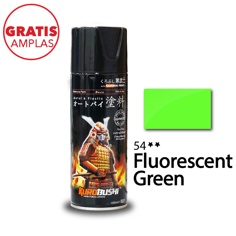 SAMURAI Cat Semprot Fluorescent Green - 54** 400ml