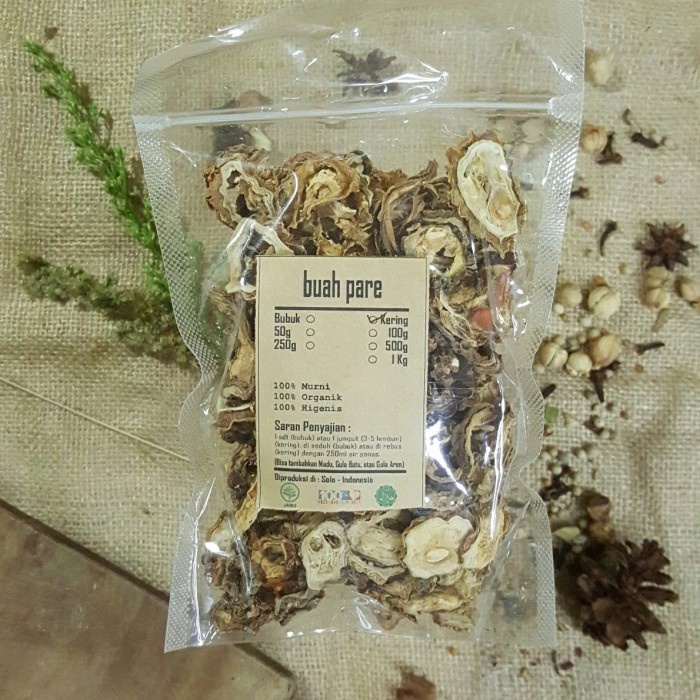 

BUAH PARE KERING 1Kg - Momordica Charantia - MURNI - JSR - REMPA