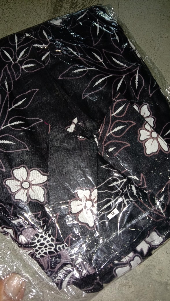 Nailo Batik Hrb026 Kenongo Kemeja Tosca Pendek Pekalongan Padi M L Xl Sogan Tulis Halus Kemeja Batik