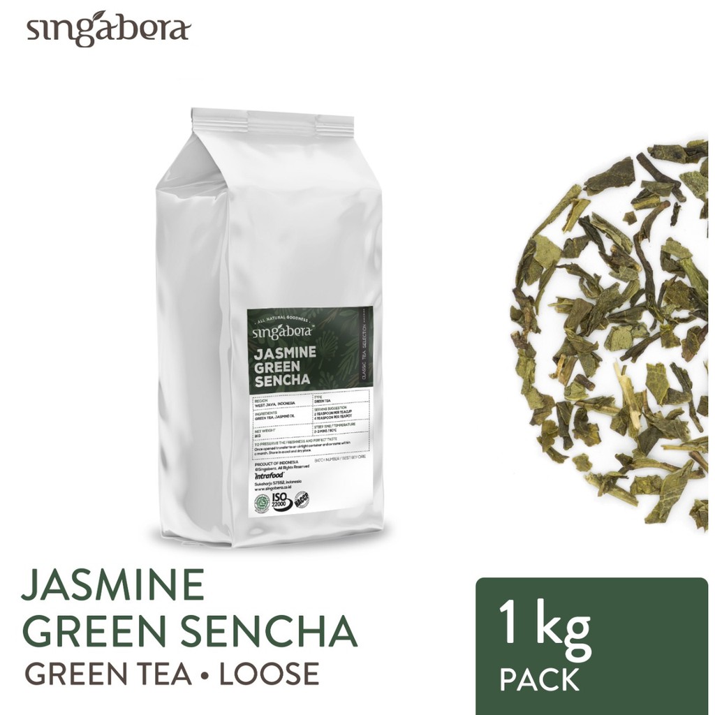 

Singabera Jasmine Green Sencha - Green Tea / Teh Hijau Melati - 1 Kg