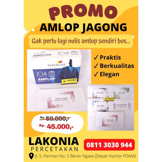 Amplop Kondangan/ Amplop Jagong/ Amplop Nikahan custom