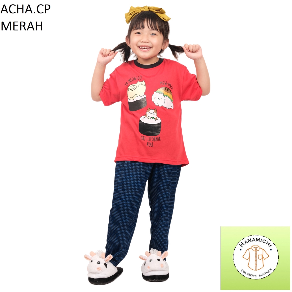 Hanamichi ACHA.CP Baju Tidur Anak Lengan Pendek