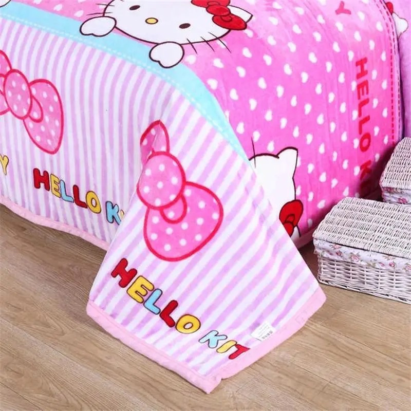 Selimut bulu halus super lembut motif karakter Uk 140x200 termurah