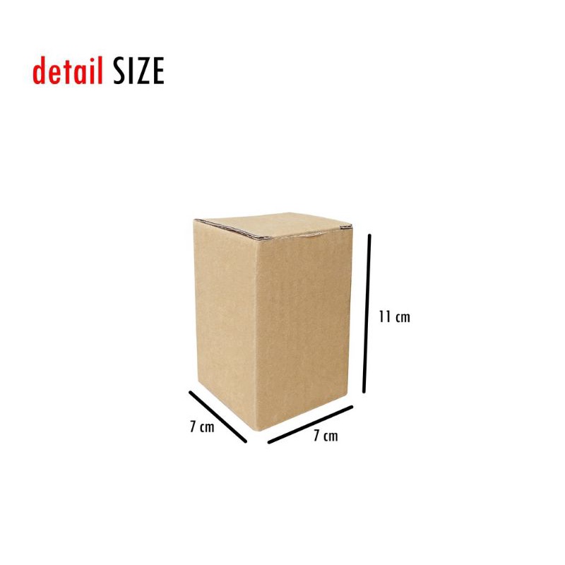 

Box 7x7x11 cm (sparepart) box/karton/kotak