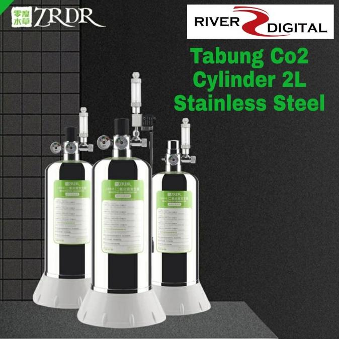 WYIN / ZRDR Tabung Co2 Cylinder 2L Stainless Generator DIY Cisod