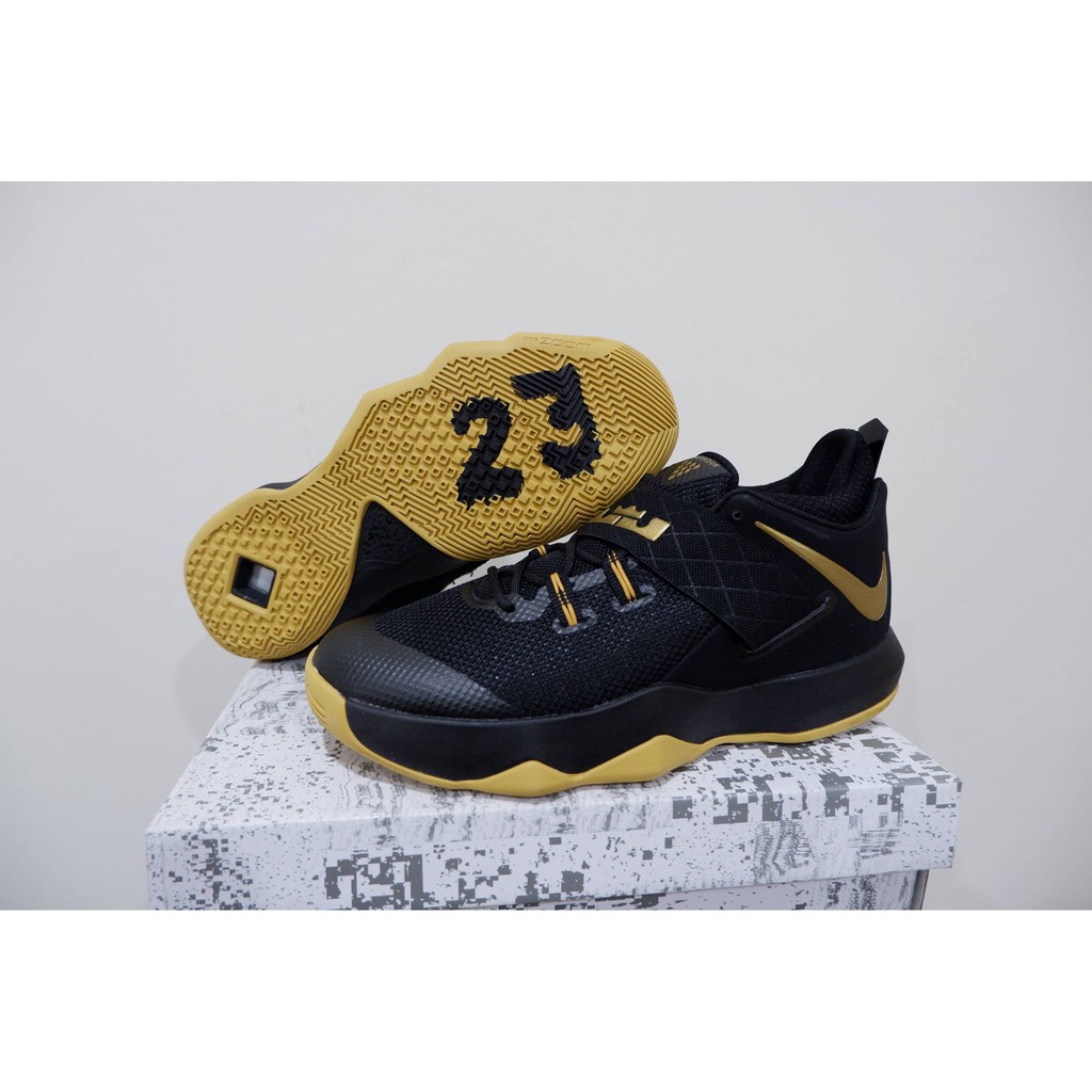 SEPATU BASKET NIKE LEBRON AMBASADOR10 LOW BLACK GOLD