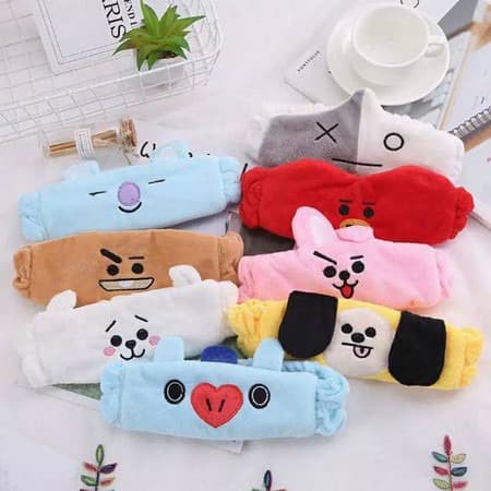 HOT SALE BANDO BANDANA HEADBAND TIDUR MAKE UP BTS BT21 ARMY KOREA COOKY CHIMMY 